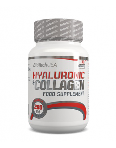 Health and Beauty BIOTECH USA Hyaluronic & Collagen 30 Caps.