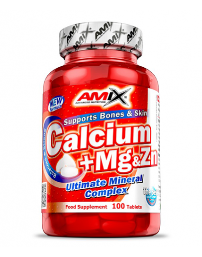 Vitamin and Minerals AMIX Calcium + Mg & Zn 100 Tabs.