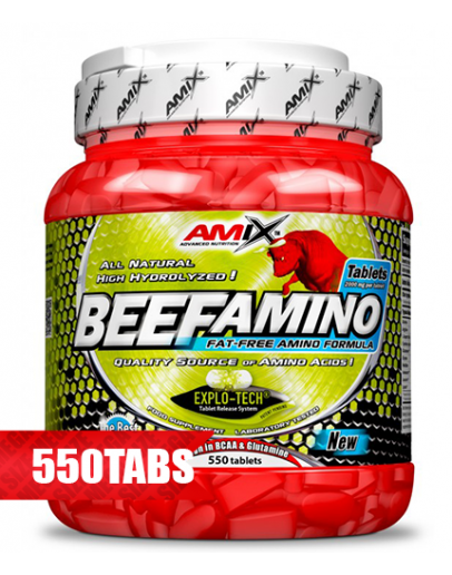 AMIX Beef Amino 110 / 250 and 550 Tabs.