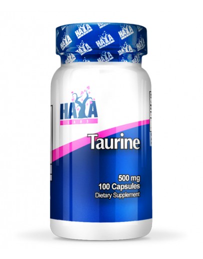 Energy stimulant HAYA LABS Taurine 500mg. / 100 Caps.