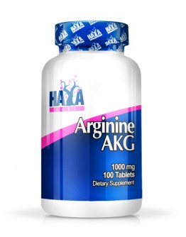 HAYA LABS Arginine AKG 1000 mg / 100 Tabs.