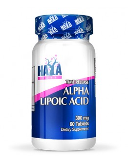 HAYA LABS Time Release Alpha Lipoic Acid 300mg. / 60 tabs.