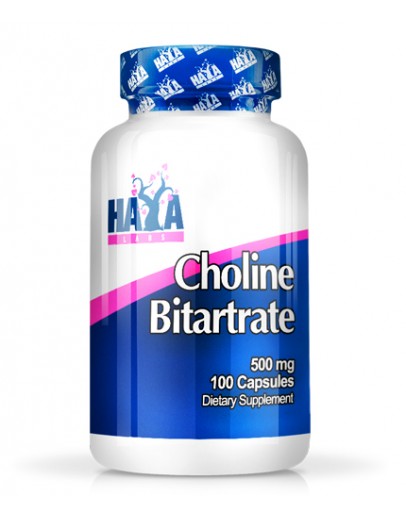 HAYA LABS Choline Bitartrate 500mg / 100 Caps.