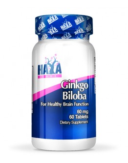 HAYA LABS Ginkgo Biloba 60mg. / 120 caps.