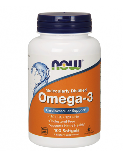 NOW Omega 3 Fish Oil 1000 mg. / 100-200-500 Softgels