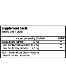 BIOTECH USA Ginkgo Biloba 90 Tabs.