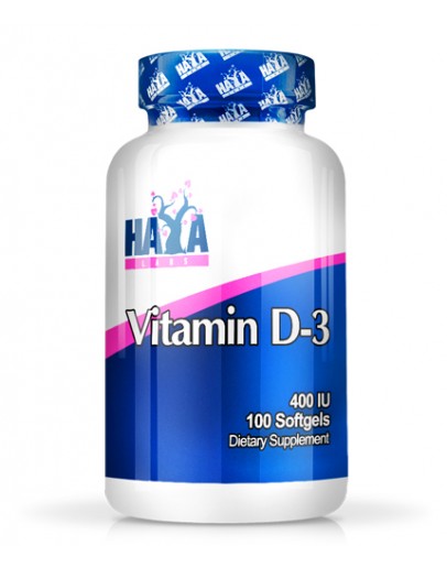 HAYA LABS Vitamin D-3 / 400 IU / 100 Softgels