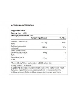 BIOTECH USA Vitamin C 1000 mg. / 100 Tabs.