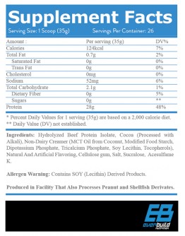 EVERBUILD Ultra Premium 100% Beef Isolate 0.908 kg.