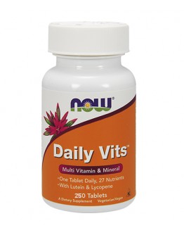 NOW Daily Vits ™ Multi Vitamin & Mineral 100 Tabs. 250 Tabs.