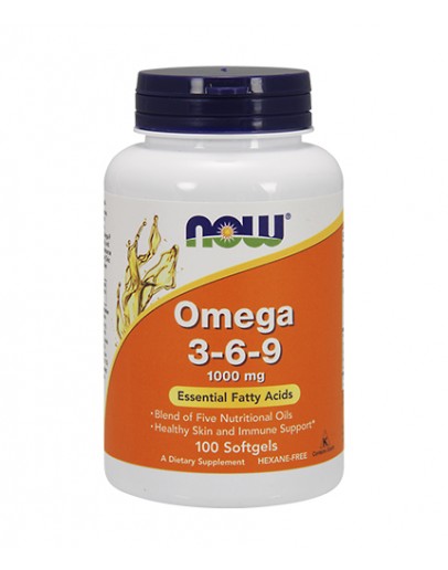 NOW Omega 3-6-9 / 1000mg. / 100 Softgels 250 Softgels