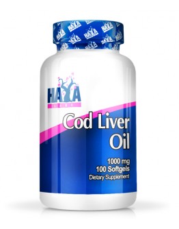 HAYA LABS Cod Liver Oil 1000 mg. / 100 Softgels