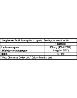 Digestive capsules BIOTECH USA Antilact / 60 Caps.