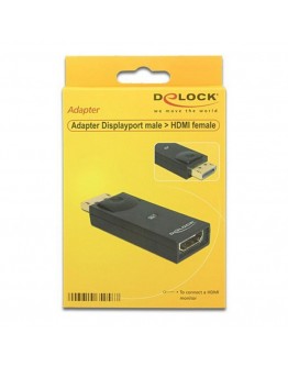 DisplayPort to HDMI Adapter DELOCK 65258 Black