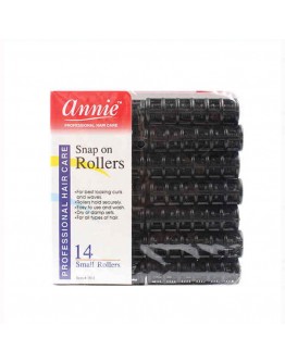 Hair rollers Annie Small Black (14 uds)