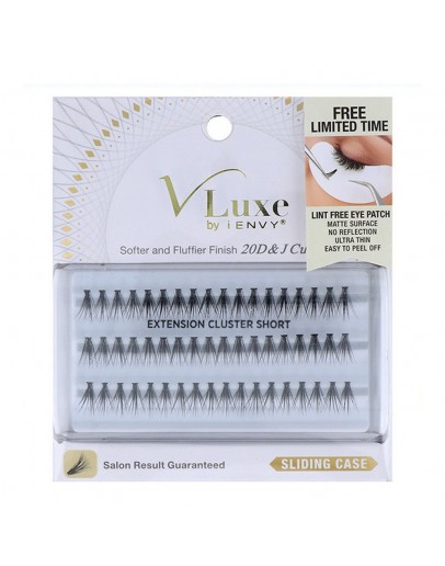 False Eyelashes V Luxe Extension Cluster I-Envy Vlei01 Short