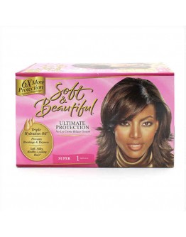 Hair Straightening Treatment Shine Inline Soft & Beautiful Relaxer Kit Super