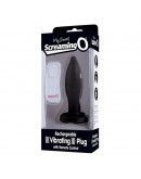 Ace Remote Control Vibrating Butt Plug The Screaming O Silicone Conical Black