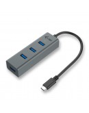 USB Hub i-Tec C31HUBMETAL403 USB x 4 Grey