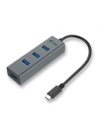 USB Hub i-Tec C31HUBMETAL403 USB x 4 Grey