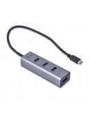 USB Hub i-Tec C31HUBMETAL403 USB x 4 Grey