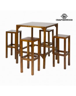 High table with 4 stools - Franklin Collection by Craftenwood