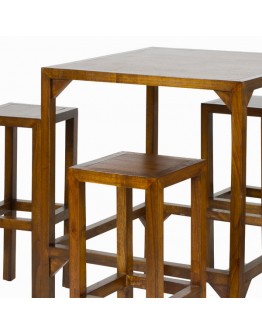 High table with 4 stools - Franklin Collection by Craftenwood