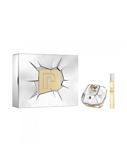 Women's Perfume Set Lady Million Lucky Paco Rabanne EDP (2 pcs)