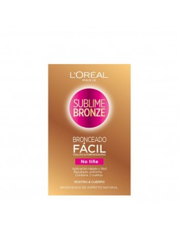 Self-bronzing towelettes Sublime Bronze L'Oreal Make Up (2 uds)