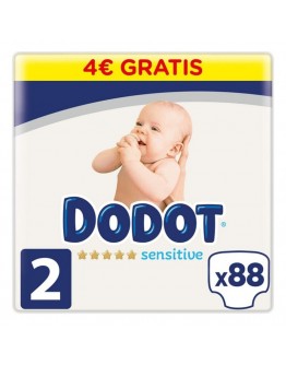 Disposable nappies Sensitive Dodot Size 2 (88 uds)