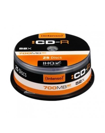 CD-R INTENSO 1001124 52x 700 MB (25 uds)