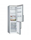 Combined fridge BOSCH Stainless steel (186 x 60 cm)