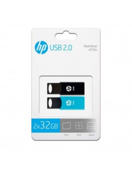 Pendrive HP 212 USB 2.0 Blue/Black (2 uds)