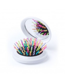 Foldable Detangling Brush with Mirror 145411