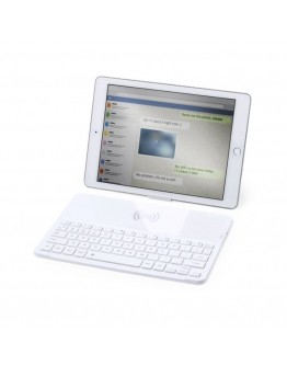 Bluetooth Keyboard with Qi Wireless Charger White 146129