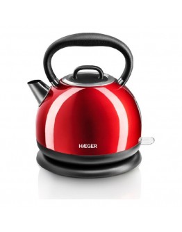 Water Kettle and Electric Teakettle Haeger Red Cherry 2200 W 1,7 L