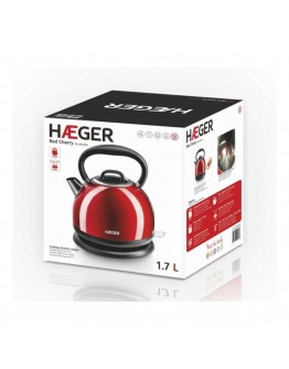 Water Kettle and Electric Teakettle Haeger Red Cherry 2200 W 1,7 L