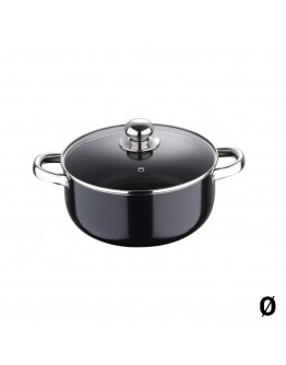 Casserole Pixel Black Stainless steel Toughened aluminium