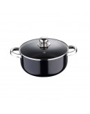 Casserole Pixel Black Stainless steel Toughened aluminium