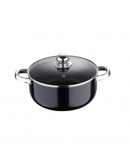 Casserole Pixel Black Stainless steel Toughened aluminium