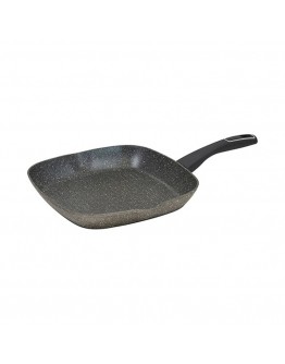 Grill pan Bergner Grey Toughened aluminium (28 x 28 x 4,5 cm)