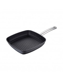 Grill pan Masterpro Black Toughened aluminium (Ø 28 cm)