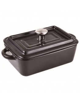 Casserole Masterpro Rectangular Black Stoneware (15,8 x 9 x 4,5 cm)