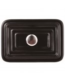 Casserole Masterpro Rectangular Black Stoneware (15,8 x 9 x 4,5 cm)