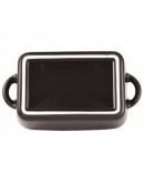 Casserole Masterpro Rectangular Black Stoneware (15,8 x 9 x 4,5 cm)