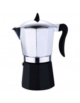 Coffee-maker Renberg Chess Black Aluminium Silver (9 Cups)