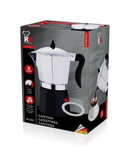 Coffee-maker Renberg Chess Black Aluminium Silver (9 Cups)