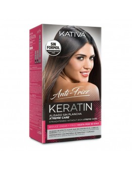 Hair Straightening Treatment Keratin Anti-frizz Xtrem Care Kativa (3 pcs) Damaged hair