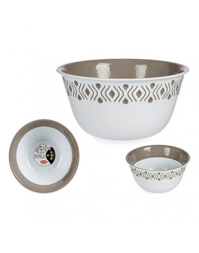 Bowl Stefanplast Beige Plastic (19 x 9 x 19 cm)