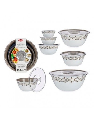 Bowl Tosca Beige Plastic (3 Pieces)